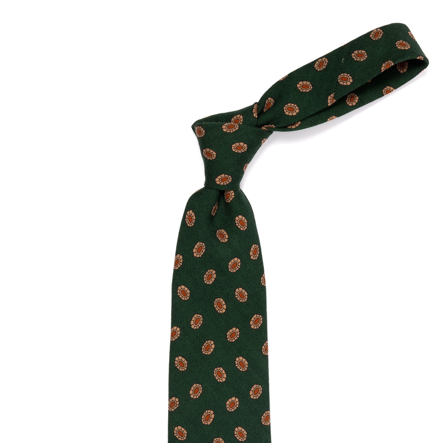 CA Archivio Storico: Tie "Piccoli Medaglioni" made of pure Wool - hand-rolled